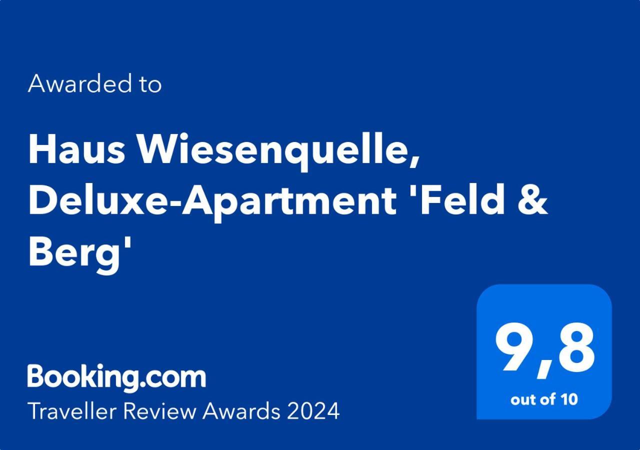 Haus Wiesenquelle, Deluxe-Apartment 'Feld & Berg' Feldberg  Dış mekan fotoğraf